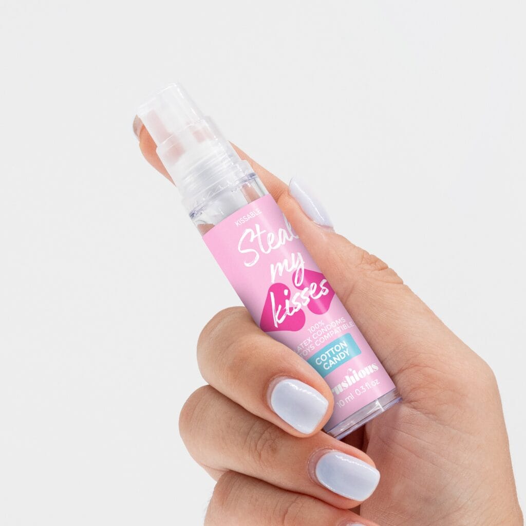 GEL LUBRIFICANTE STEAL MY KISSES COM SABOR A ALGODÃO DOCE CRUSHIOUS 10ML - Image 5