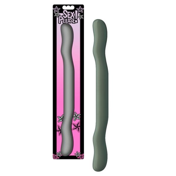 DILDO DUPLO SEX PLEASE! 18 CINZENTO