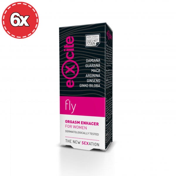 PACK COM 6 POTENCIADORES DE ORGASMO EXCITE WOMAN FLY 15ML