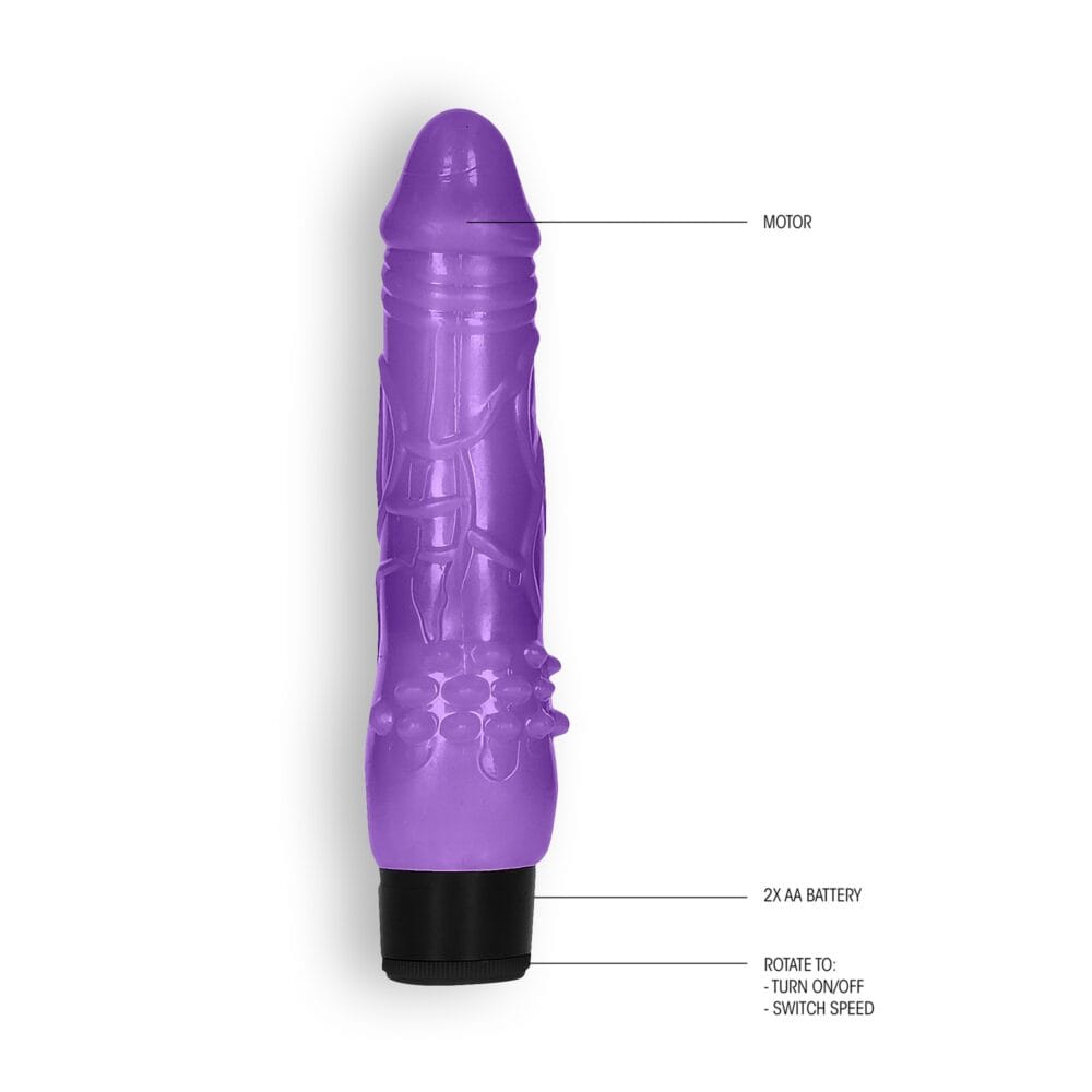 VIBRADOR REALÍSTICO 8 FAT VIBE GC ROXO - Image 3