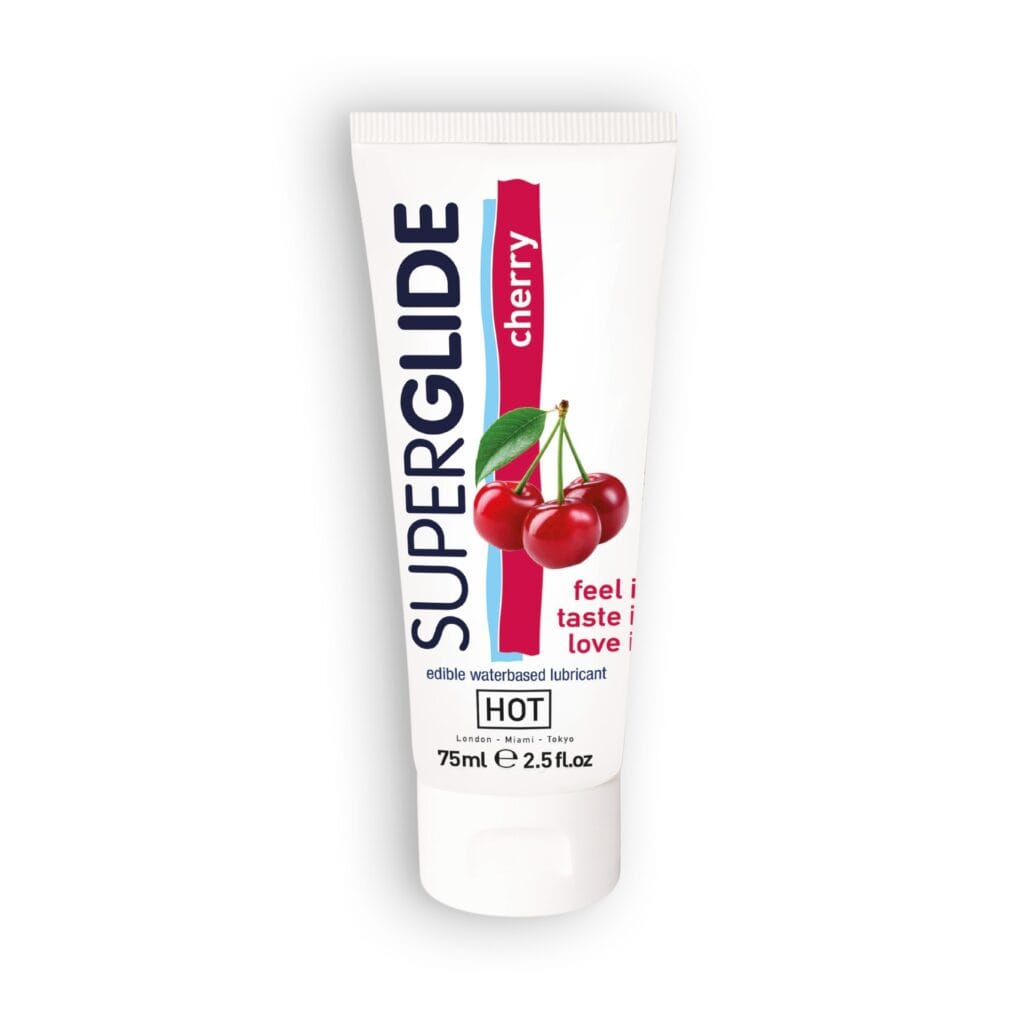 LUBRIFICANTE COMESTÍVEL HOT? SUPERGLIDE CEREJA 75ML