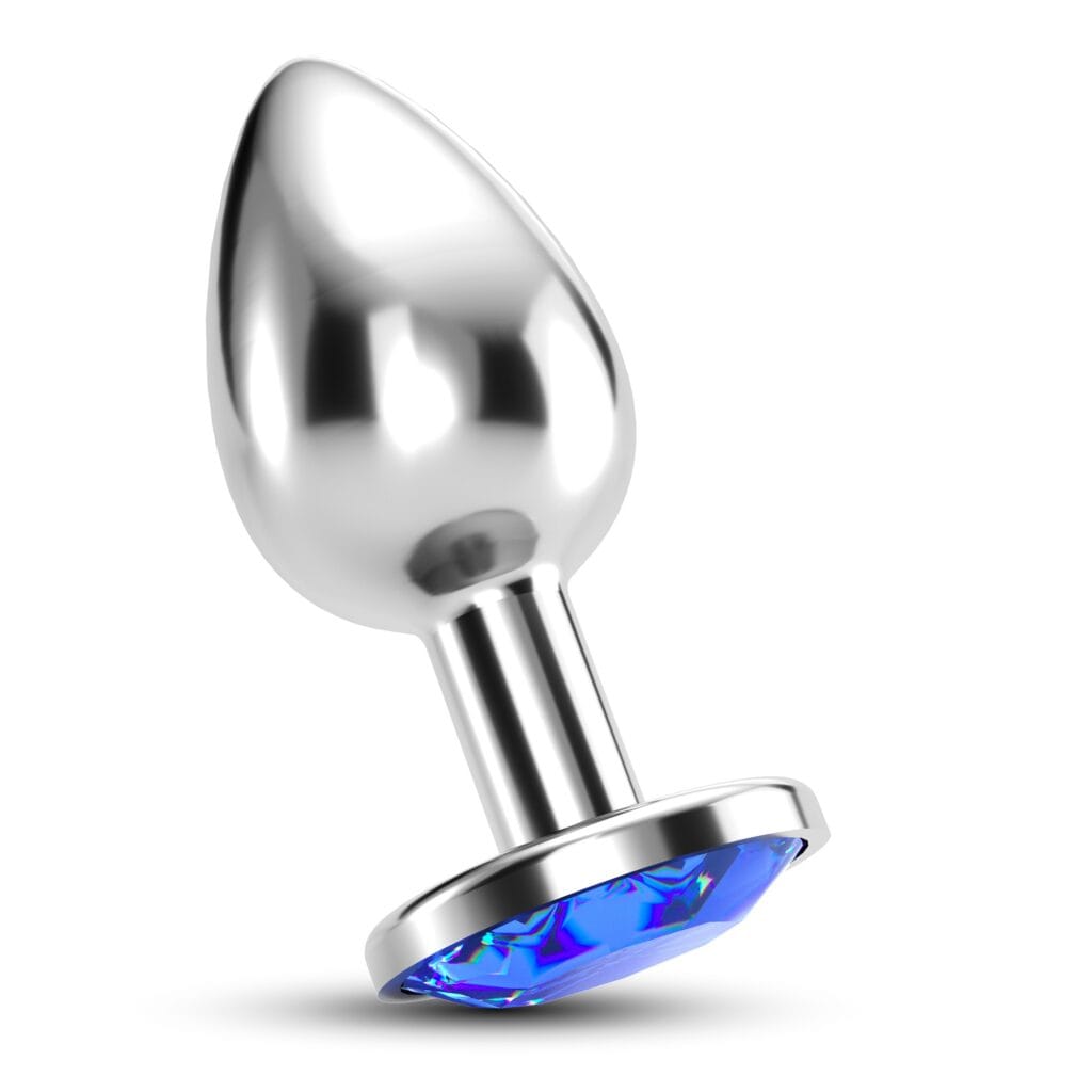 PLUG ANAL JOIA BIJOU AZUL GRANDE CRUSHIOUS COM BOLSA AVELUDADA GRÁTIS - Image 5