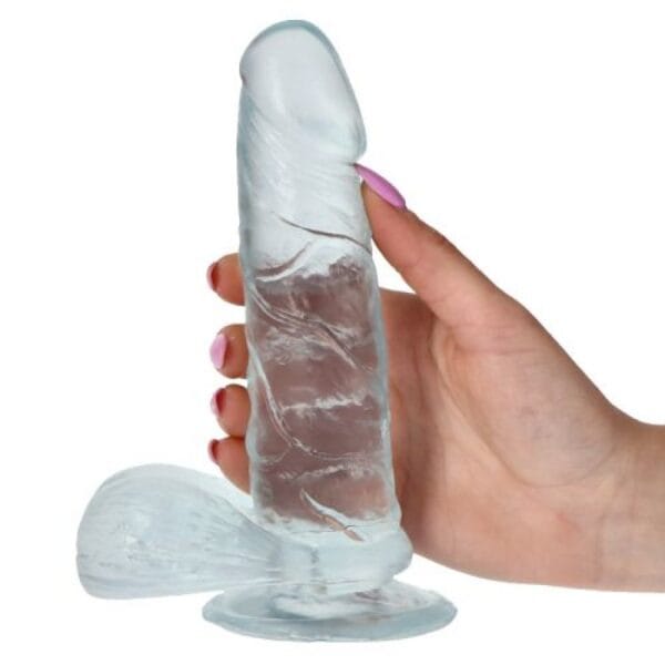 DILDO REAL RAPTURE EARTH FLAVOUR 6.5” TRANSPARENTE