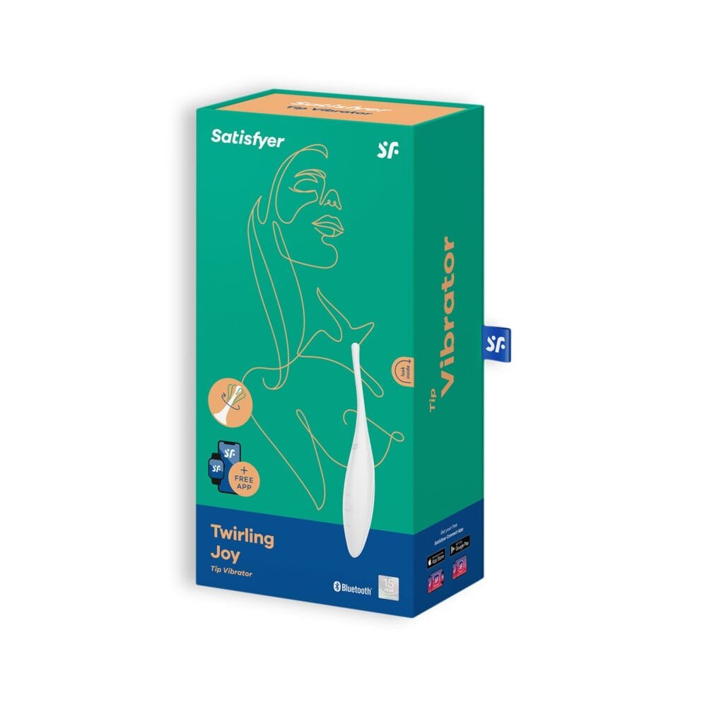 VIBRADOR TWIRLING JOY COM APP SATISFYER BRANCO - Image 6