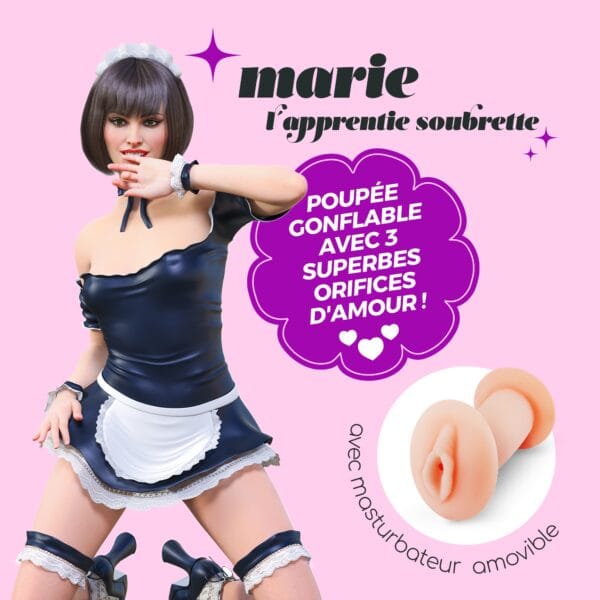 MARIE L’APPRENTIE SOUBRETTE BONECA INSUFLÁVEL COM MASTURBADOR CRUSHIOUS