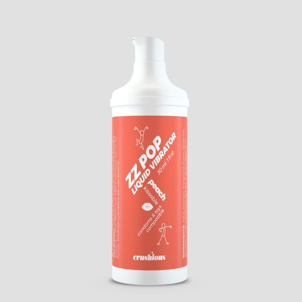 VIBRADOR LÍQUIDO ZZ POP COM AROMA PÊSSEGO 30ML CRUSHIOUS - Image 2
