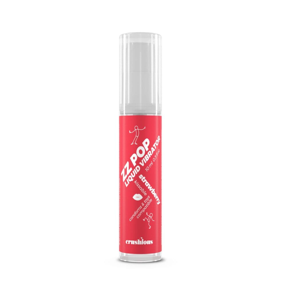 VIBRADOR LÍQUIDO ZZ POP COM AROMA MORANGO 10ML CRUSHIOUS - Image 3