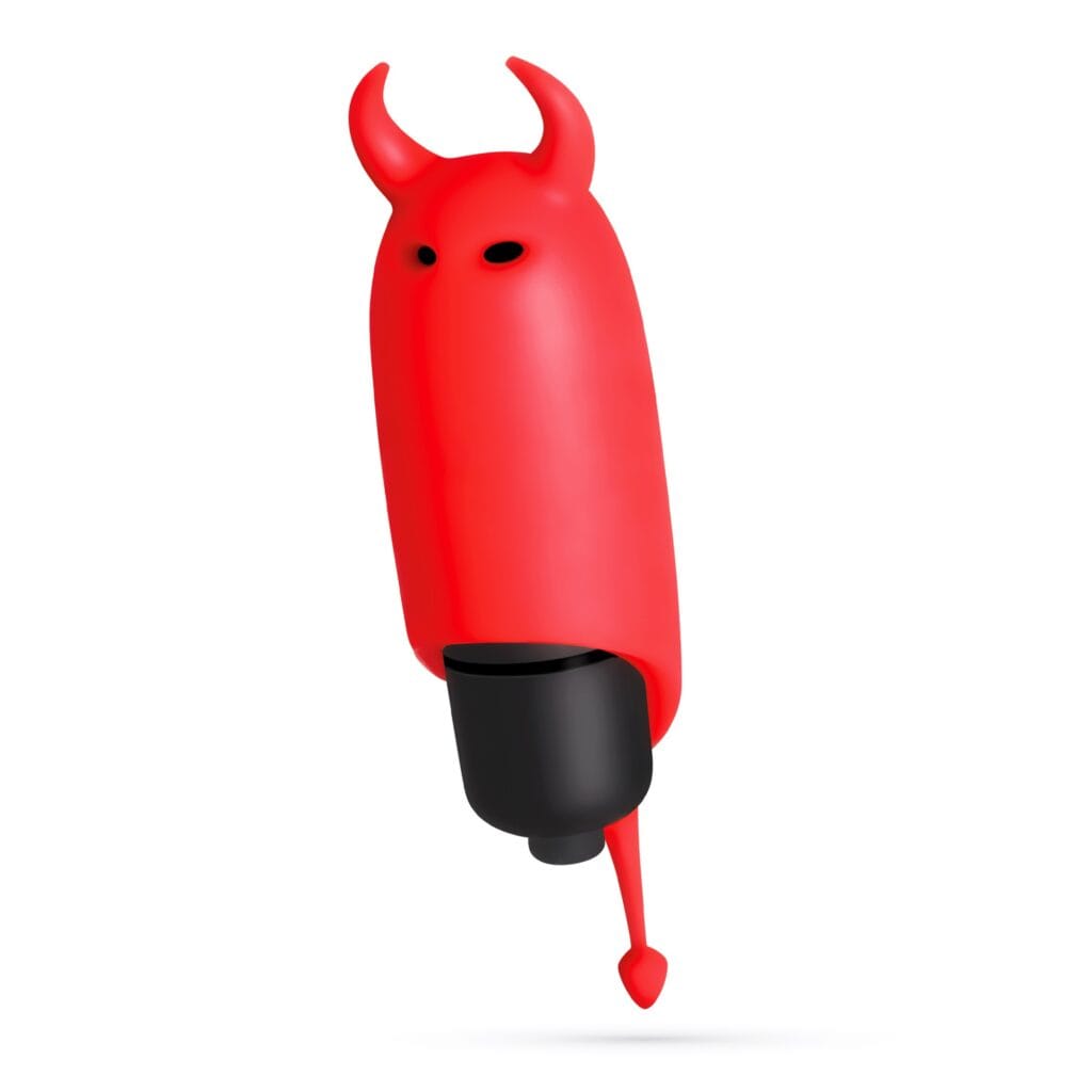 O-PET DIABO COM BALA DE 10 VIBRAÇÕES VERMELHO CRUSHIOUS - Image 2