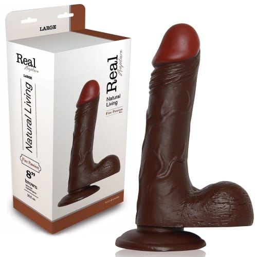 DILDO REALÍSTICO REAL RAPTURE FIRE PASSION 8” NEGRO