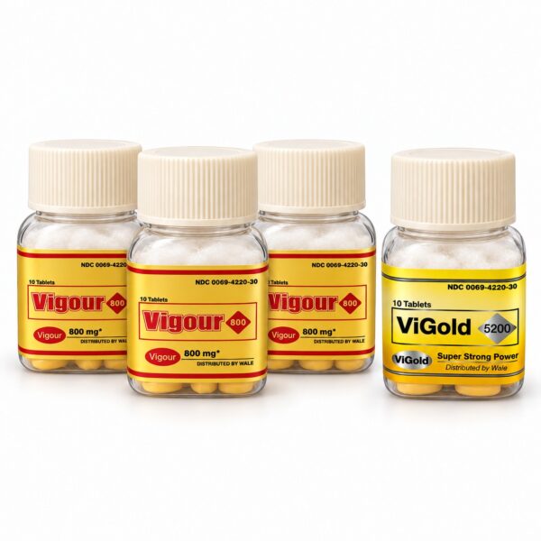 Pack 4 unid – VIGOUR 800mg DOURADO