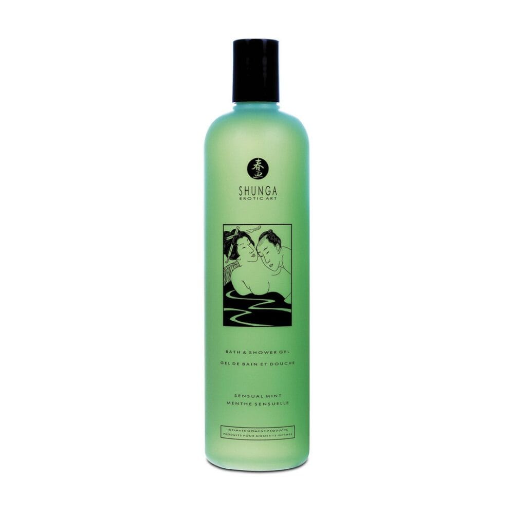 GEL DE DUCHE E BANHO - MENTA SENSUAL - 12.5 FL OZ / 370 ML - SHUNGA EROTIC ART - Image 3