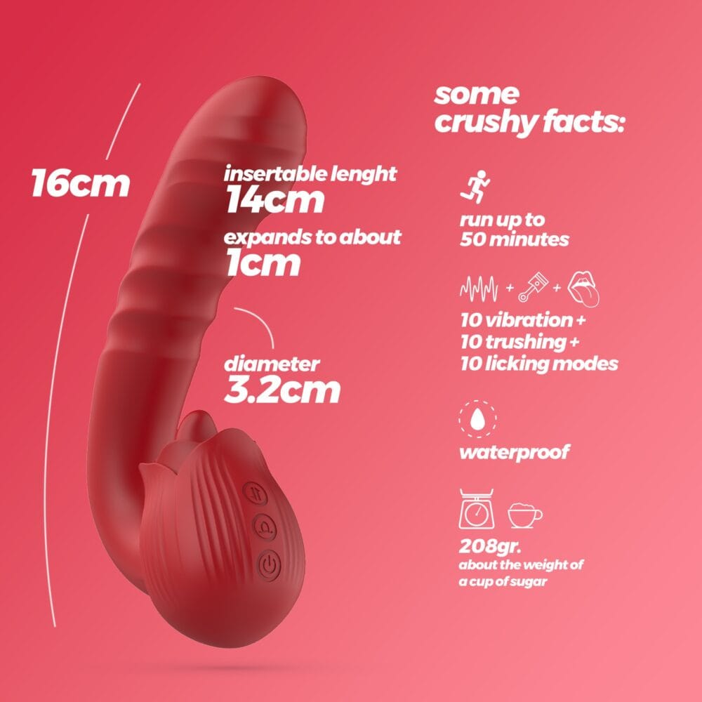 VIBRADOR EM ROSA COM IMPULSO OSIRIA CRUSHIOUS - Image 9