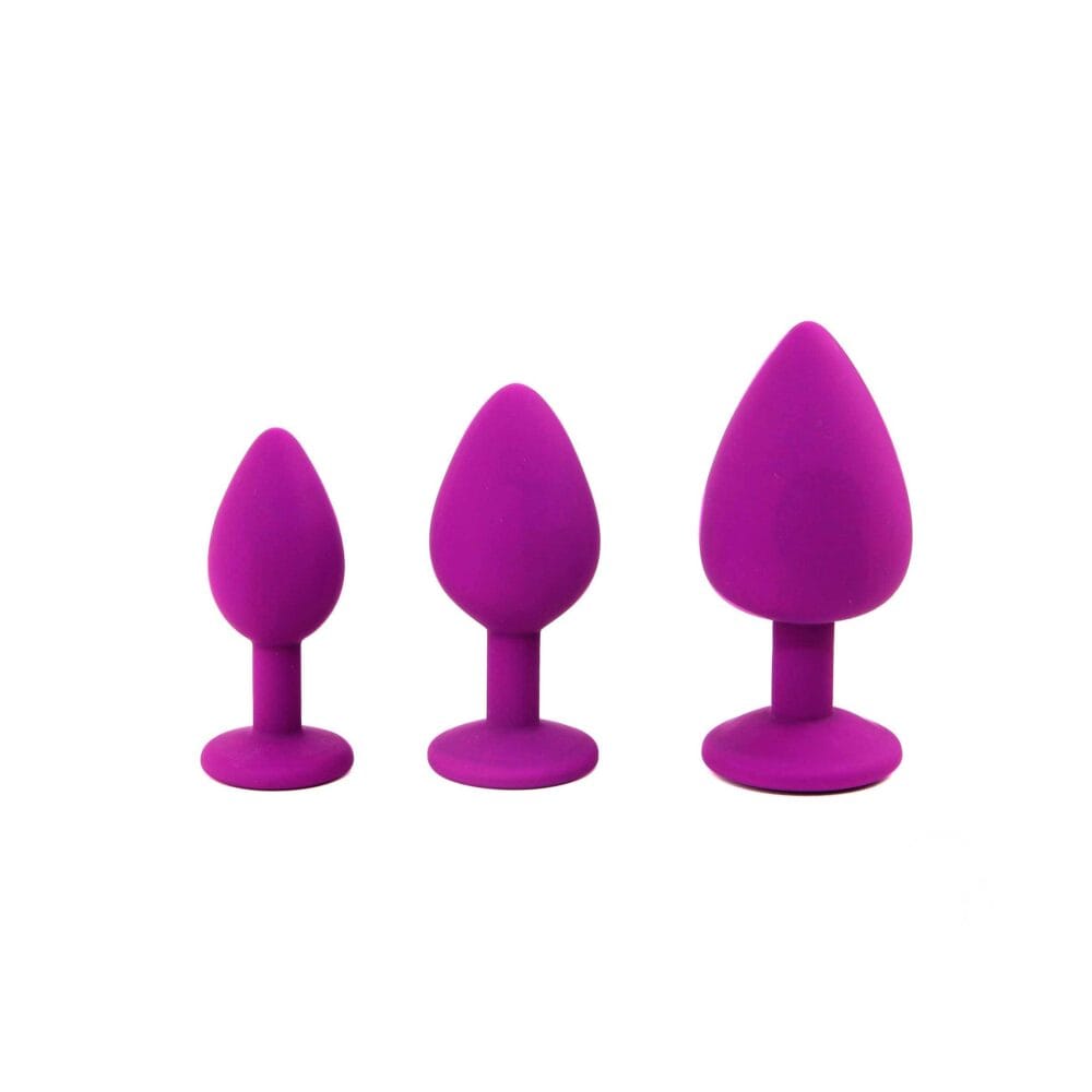 CONJUNTO DE JOIAS PARA TREINO ANAL ROXO CANDY LUST - Image 3