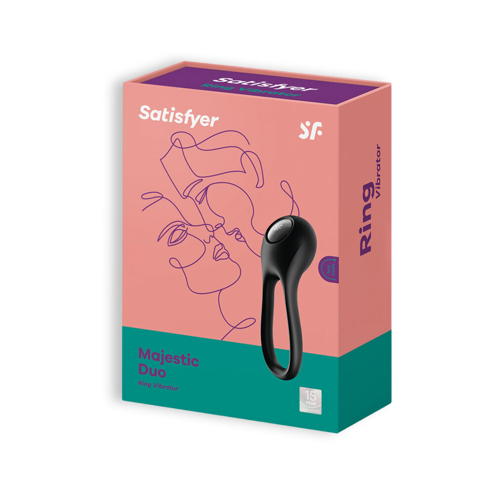 ANEL VIBRATÓRIO MAJESTIC DUO SATISFYER PRETO - Image 4