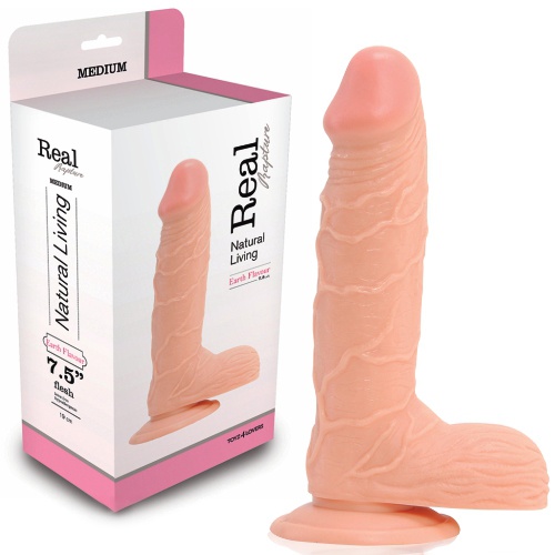 DILDO REALÍSTICO REAL RAPTURE EARTH FLAVOUR 7.5” BRANCO