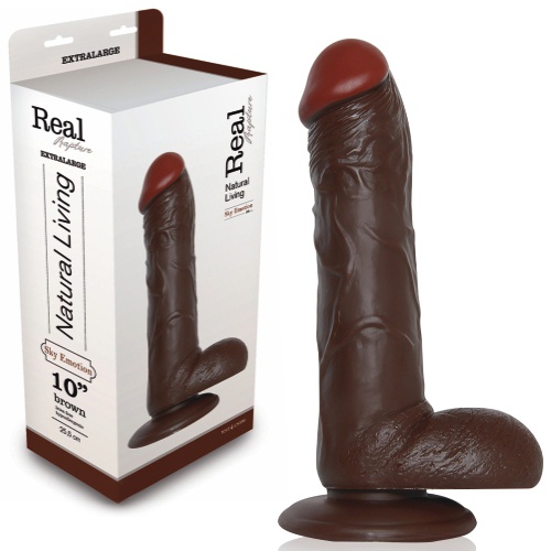 DILDO REALÍSTICO REAL RAPTURE SKY EMOTION 10” NEGRO