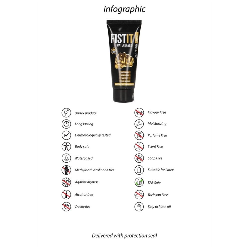 LUBRIFICANTE À BASE DE ÁGUA 3.4 FL OZ 100 ML FIST IT - Image 3