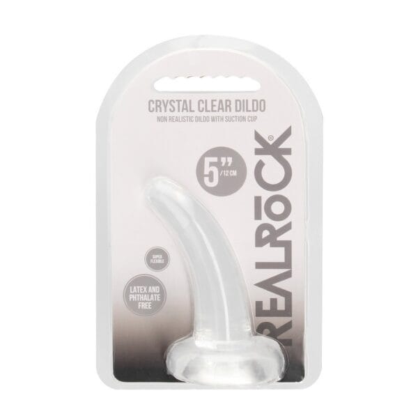 DILDO NON-REALISTIC CRYSTAL CLEAR 5 /11,5 CM TRANSPARENTE REALROCK