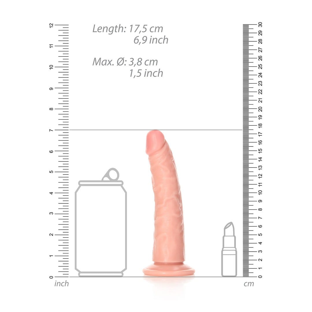 DILDO SLIM REALISTIC 6 /15,5 CM FLESH REALROCK - Image 6