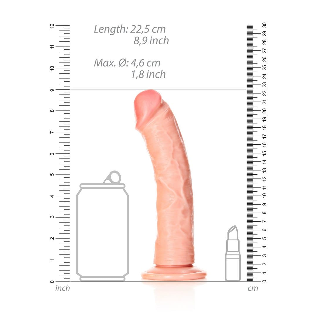 DILDO CURVED REALISTIC 8 /20,5 CM FLESH REALROCK - Image 6