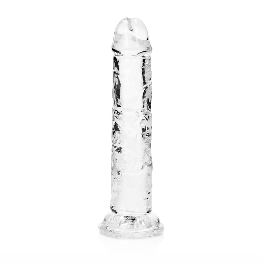 DILDO STRAIGHT REALISTIC CRYSTAL CLEAR 6 /14,5 CM TRANSPARENTE REALROCK - Image 3