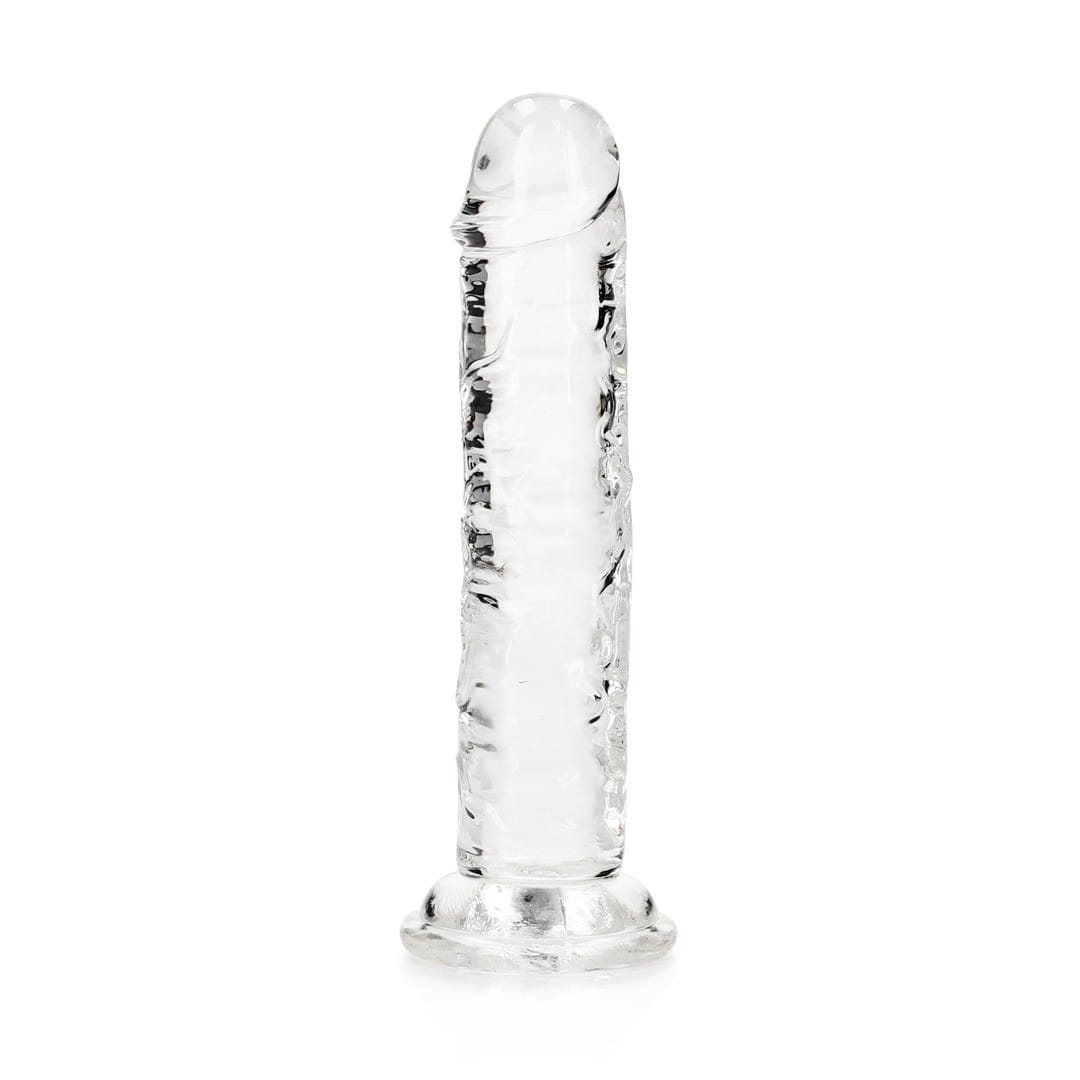 DILDO STRAIGHT REALISTIC CRYSTAL CLEAR 6 /14,5 CM TRANSPARENTE REALROCK - Image 4