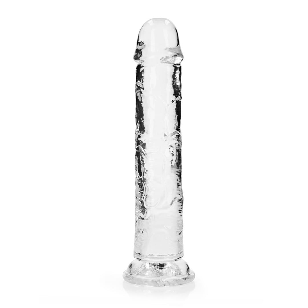DILDO STRAIGHT REALISTIC CRYSTAL CLEAR 9 /23 CM TRANSPARENTE REALROCK - Image 3