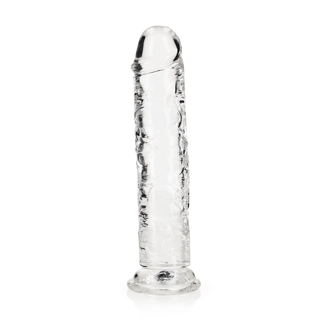 DILDO STRAIGHT REALISTIC CRYSTAL CLEAR 9 /23 CM TRANSPARENTE REALROCK - Image 4