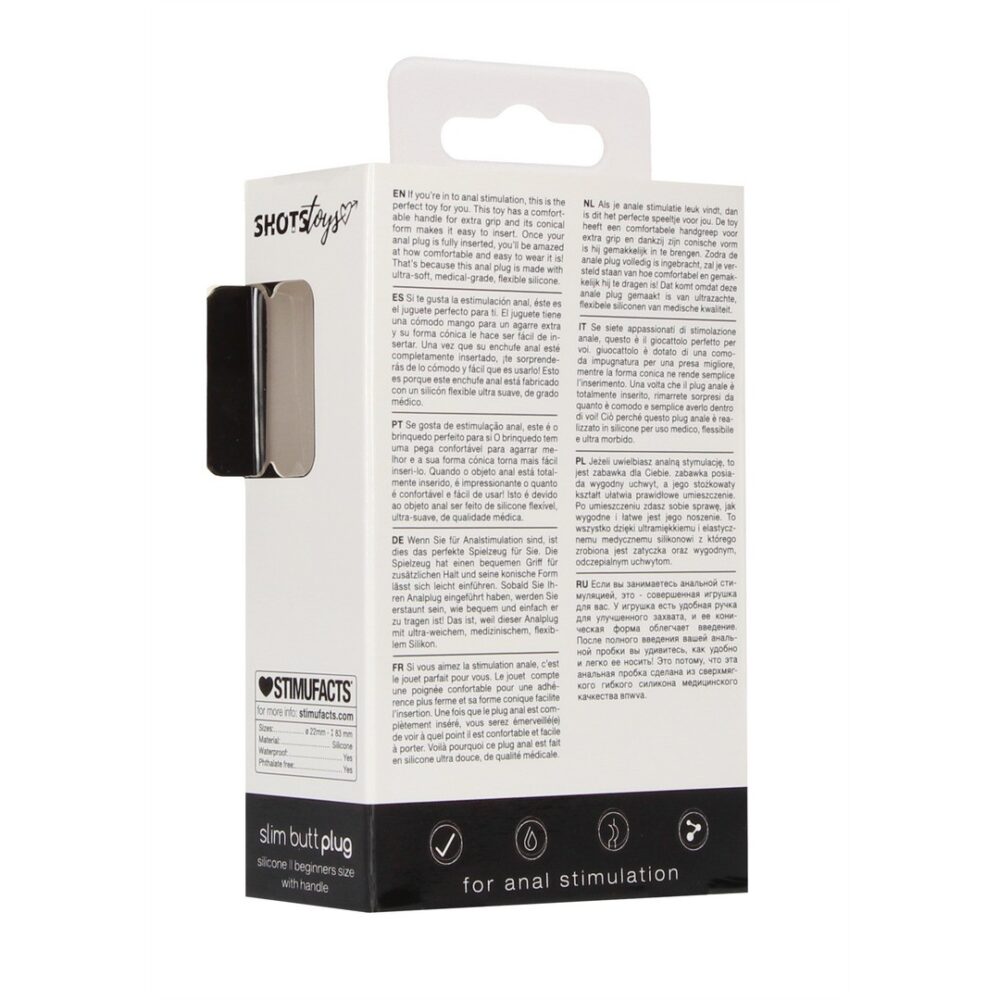 PLUG ANAL SLIM BEGINNER PRETO SHOTS TOYS - Image 3