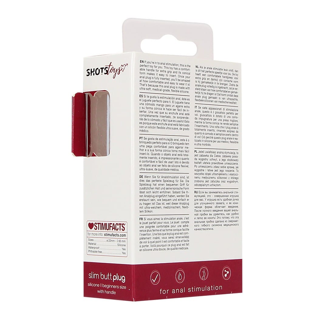 PLUG ANAL SLIM BEGINNER VERMELHO SHOTS TOYS - Image 3