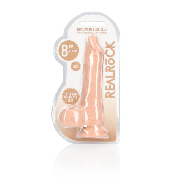 DILDO COM TESTÍCULOS 8 / 20 CM REALROCK