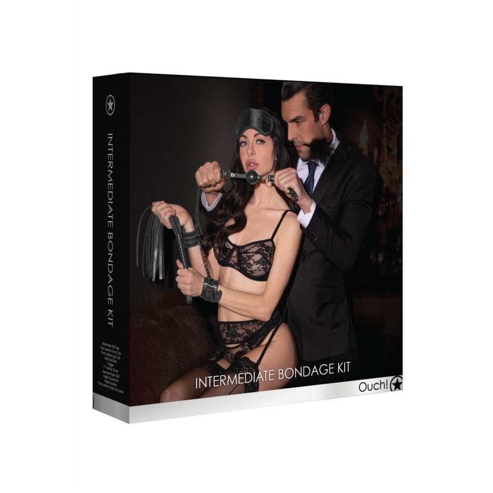 KIT BONDAGE INTERMEDIATE BONDAGE KIT PRETO OUCH! - Image 2