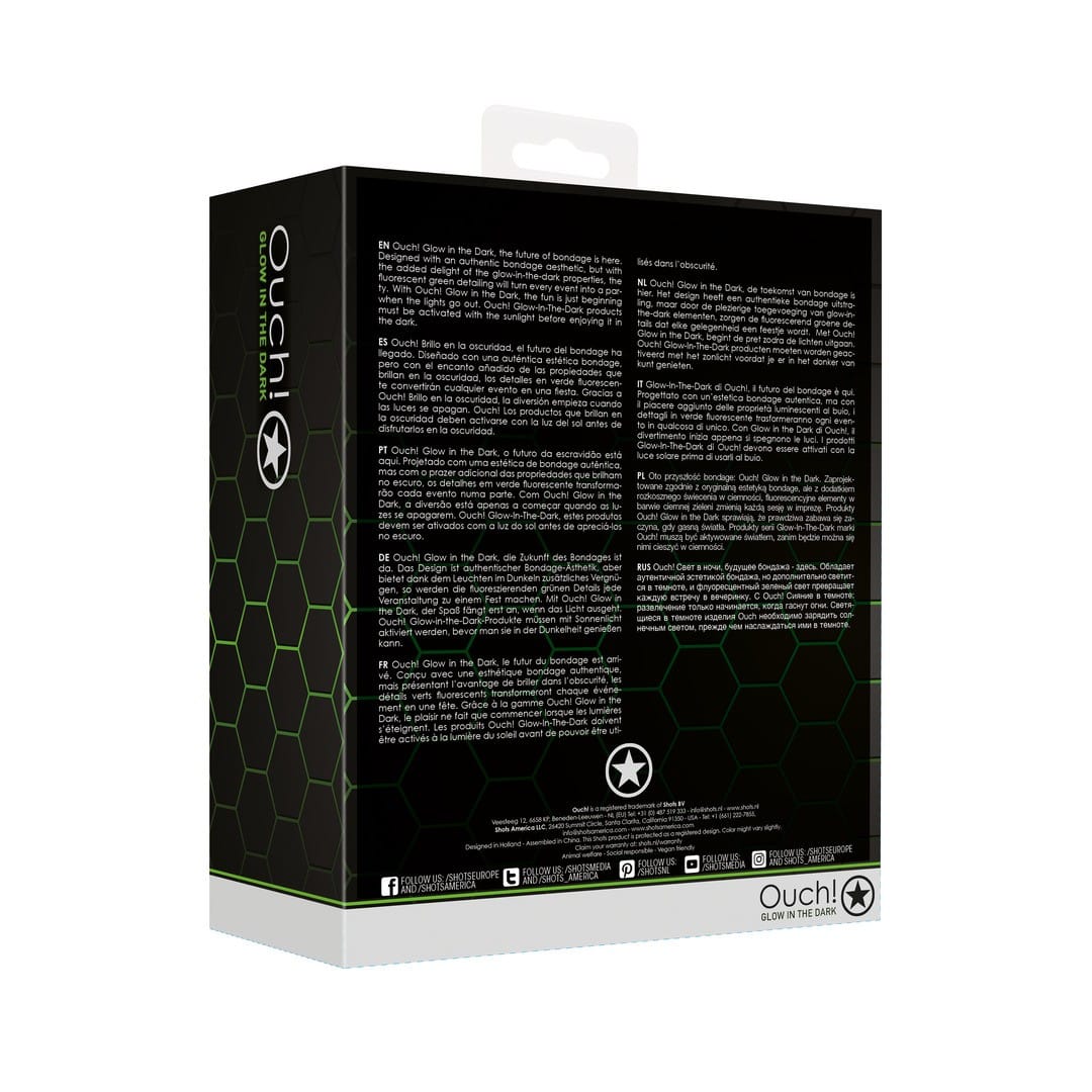 ALGEMAS PARA PULSOS E TORNOZELOS COM HOGTIE GLOW IN THE DARK OUCH! - Image 3