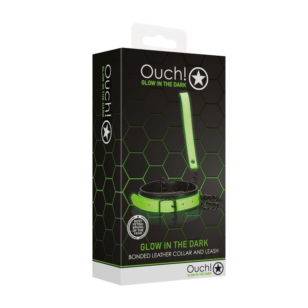 COLEIRA COM TRELA GLOW IN THE DARK OUCH! - Image 2
