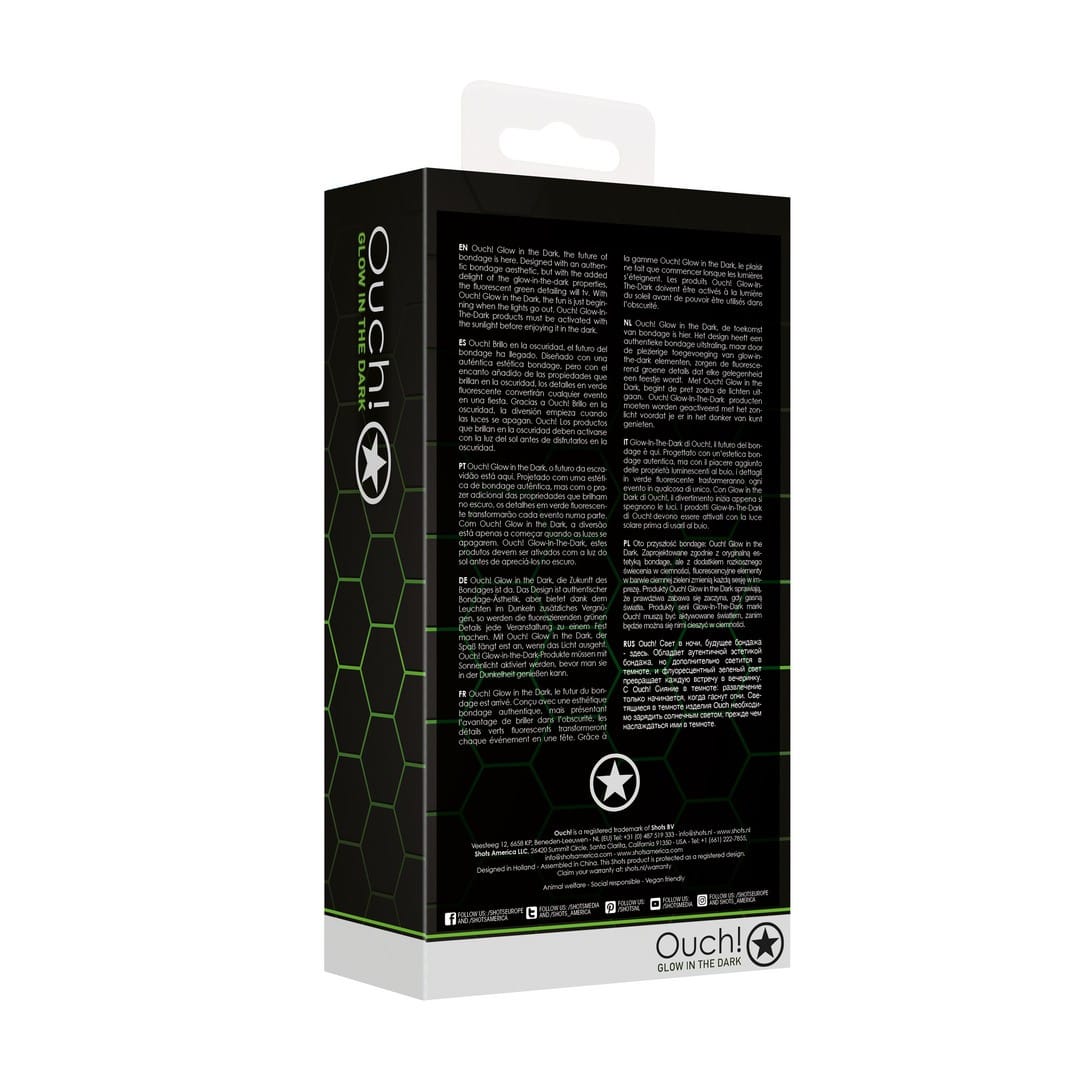 COLEIRA COM TRELA GLOW IN THE DARK OUCH! - Image 3