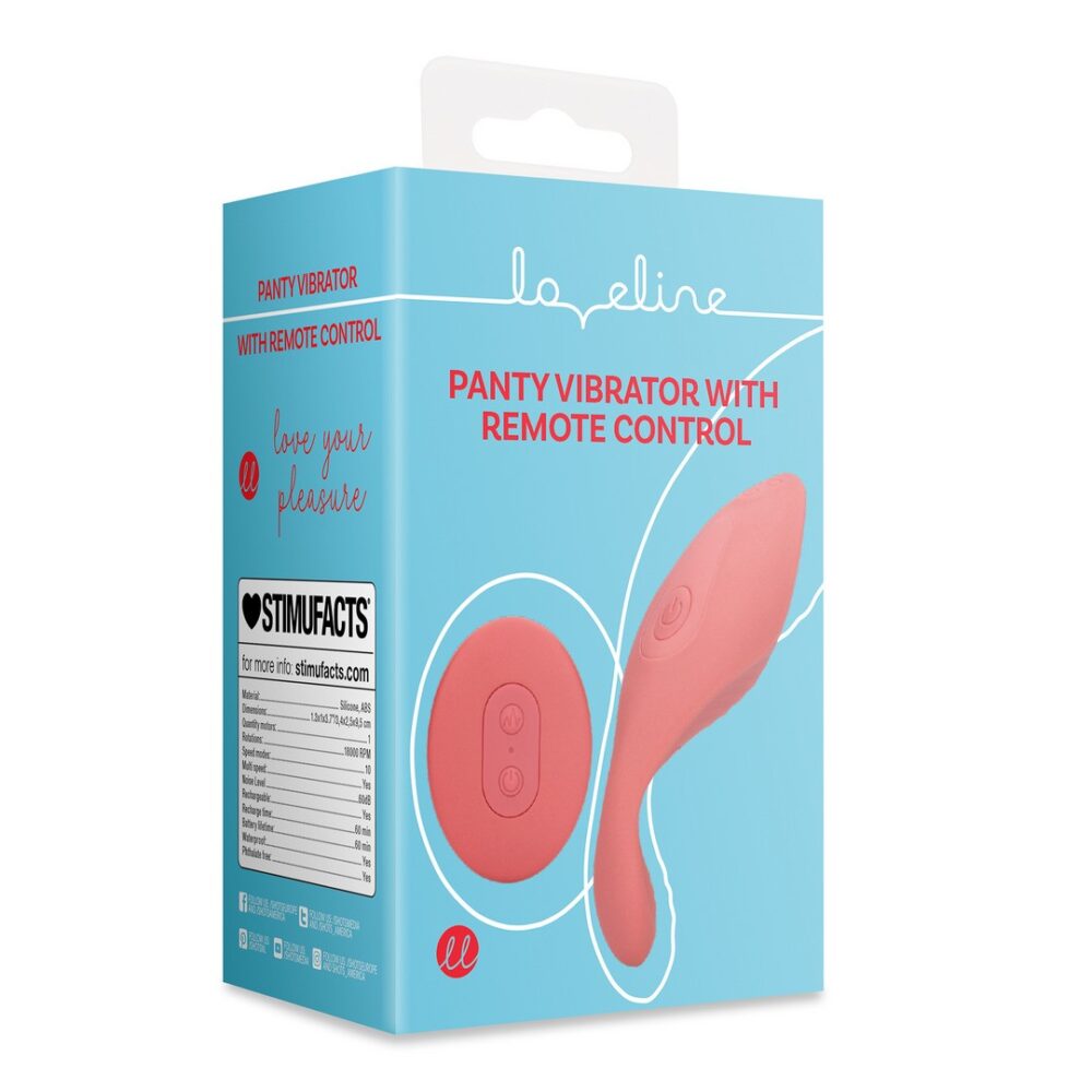 VIBRADOR DE CUECA COM CONTROLO REMOTO BRIGHTO RED LOVELINE - Image 2