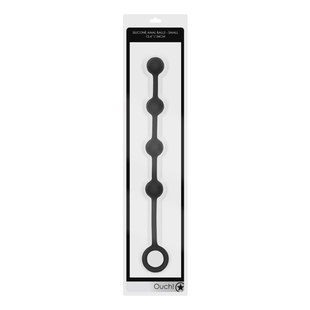 BOLAS ANAIS EM SILICONE SMALL OUCH! PRETAS - Image 2