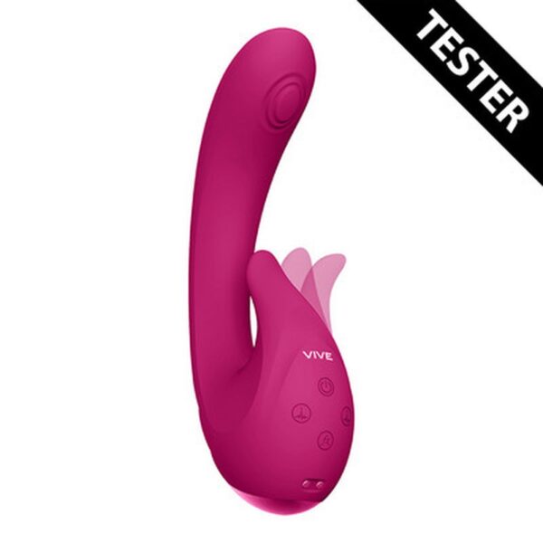 TESTER VIBRADOR MIKI PULSE WAVE FLICKERING G-SPOT ROSA VIVE