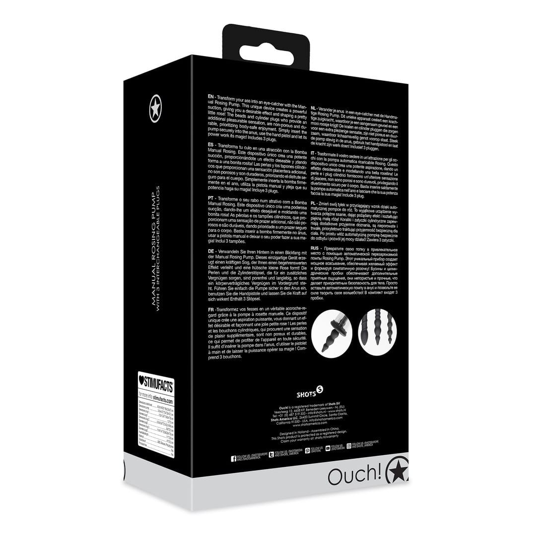 BOMBA DE ROSCA MANUAL ROSING PRETA OUCH! - Image 3