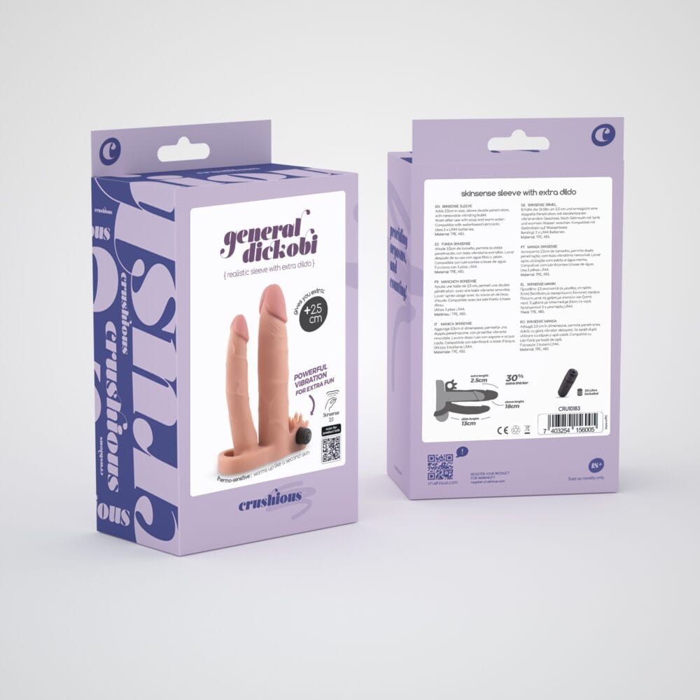 MANGA REALISTA PARA PÉNIS COM DILDO EXTRA GENERAL DICKOBI CRUSHIOUS - Image 9