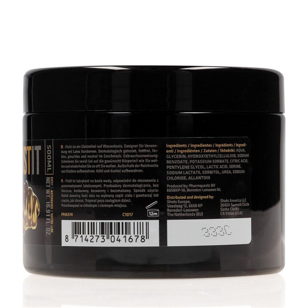 LUBRIFICANTE À BASE DE ÁGUA PARA FISTING 17 FL OZ 500 ML FIST IT - Image 3