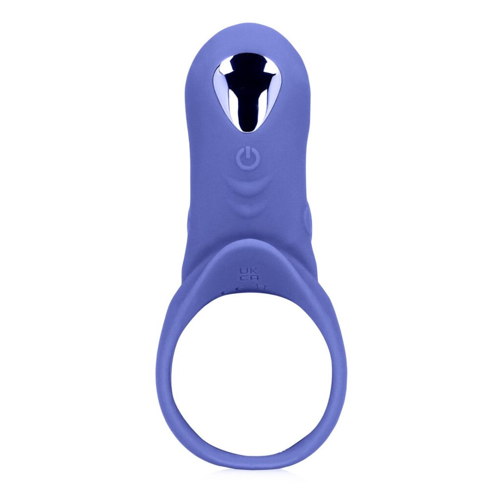 ANEL PARA O PÉNIS COM VIBRAÇÃO E ESTIMULADOR DE CLITÓRIS AZUL LOVELINE - Image 4