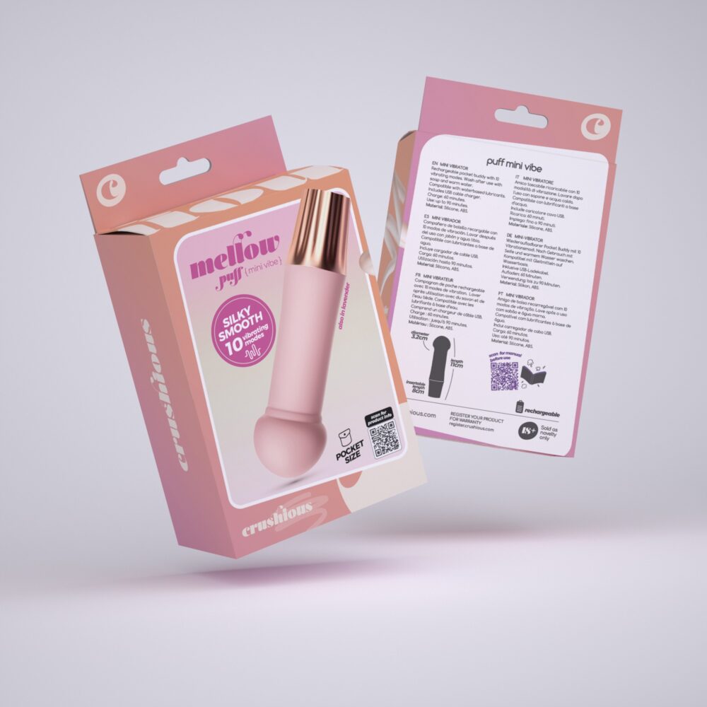 MINI VIBRADOR MELLOW PUFF ROSA CRUSHIOUS - Image 5