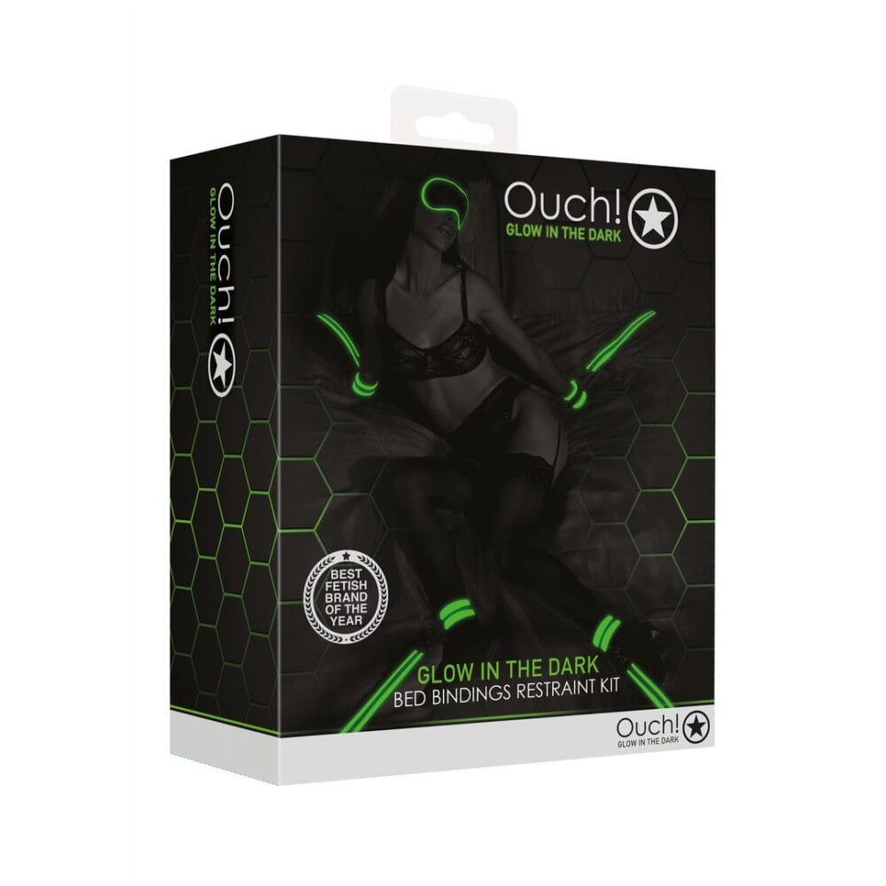 CONJUNTO DE RESTRIÇÕES PARA CAMA FLUORESCENTES GLOW IN THE DARK OUCH! - Image 3