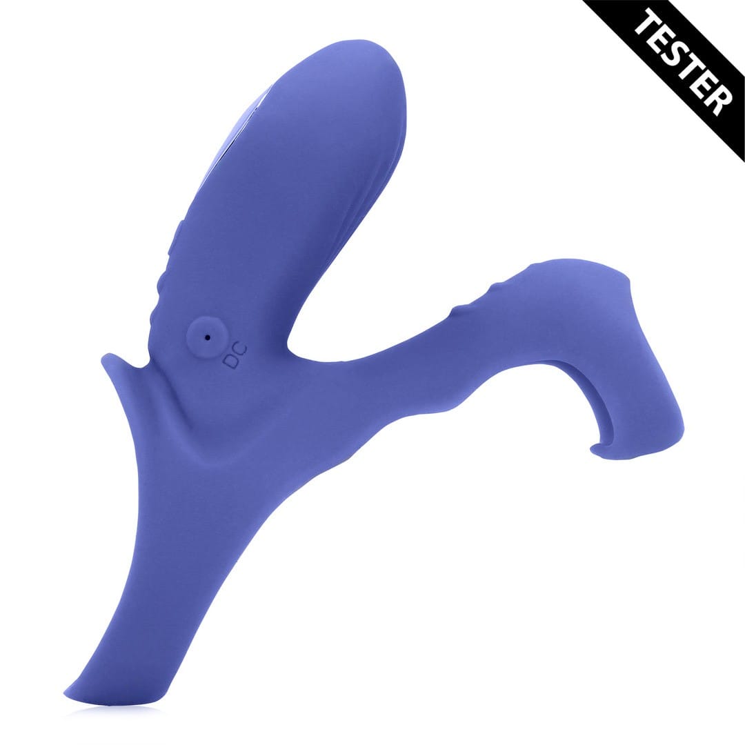 TESTER ANEL PARA O PÉNIS COM VIBRAÇÃO E ESTIMULADOR DE CLITÓRIS AZUL LOVELINE - Image 3