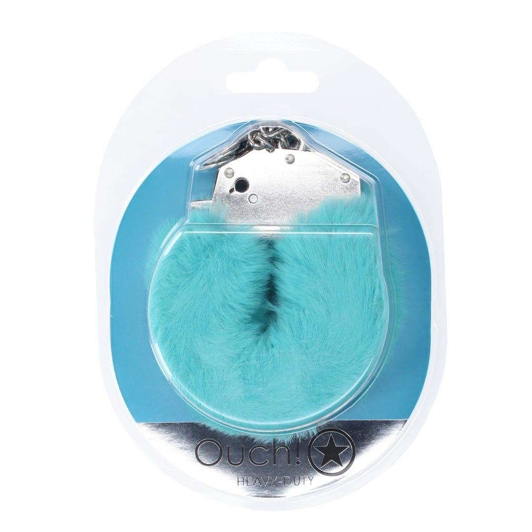 ALGEMAS COM PELÚCIA HEAVY-DUTY FLUFFY AZUL OUCH! - Image 2