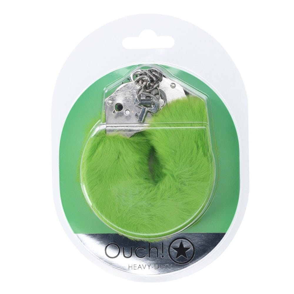 ALGEMAS COM PELÚCIA HEAVY-DUTY FLUFFY VERDE OUCH! - Image 2