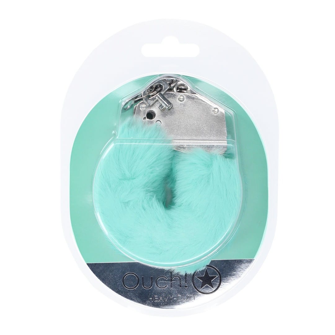 ALGEMAS COM PELÚCIA HEAVY-DUTY FLUFFY POWDER GREEN OUCH! - Image 2