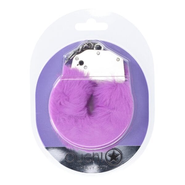 ALGEMAS COM PELÚCIA HEAVY-DUTY FLUFFY ROXO OUCH!
