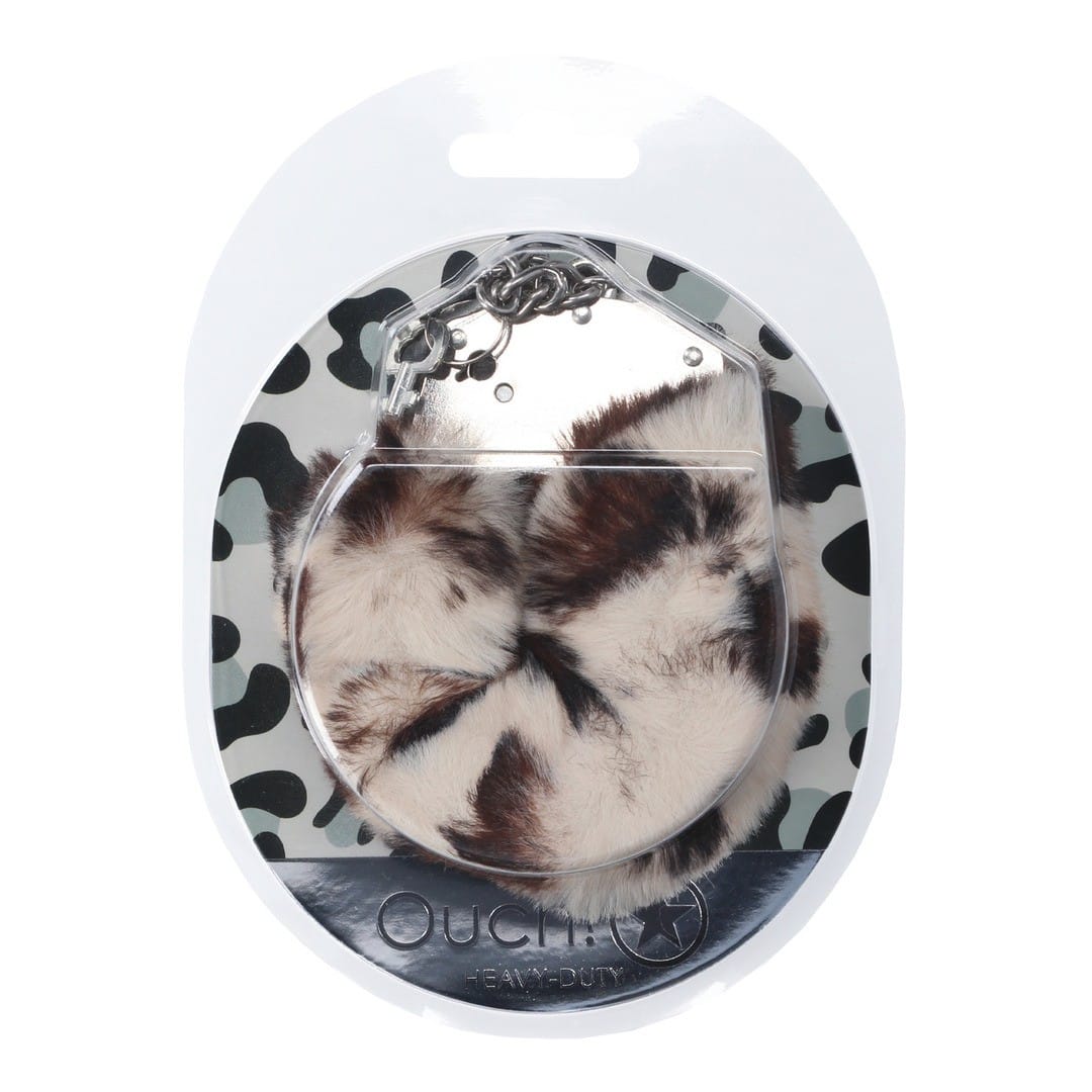 ALGEMAS COM PELÚCIA HEAVY-DUTY FLUFFY SNOW LEOPARD OUCH! - Image 2